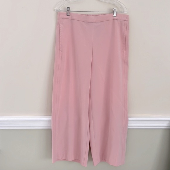 Lands End Blush Pink Pullon Wide Leg Pants NWOT - Picture 4 of 12